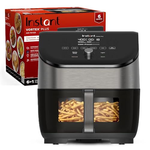 Instant Vortex Plus 6QT Air Fryer with Odor Erase Technology