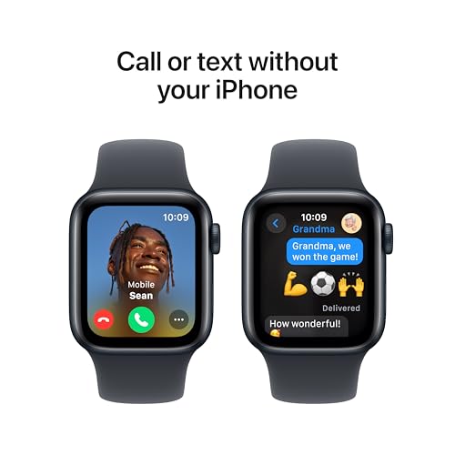 Apple Watch SE (GPS, 40mm) - Midnight Aluminum Case with Sport Band - Image 4