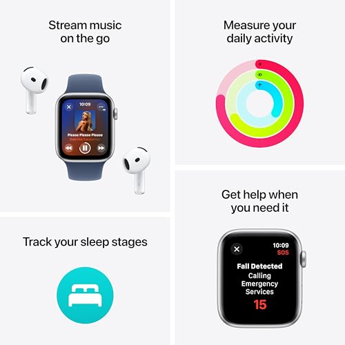 Apple Watch SE (GPS, 40mm) - Starlight Aluminum Case & Sport Band - Image 3