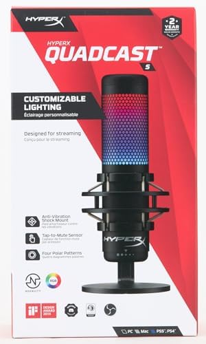 HyperX QuadCast S RGB Microphone for PC, PS5, Mac, and More - Image 16