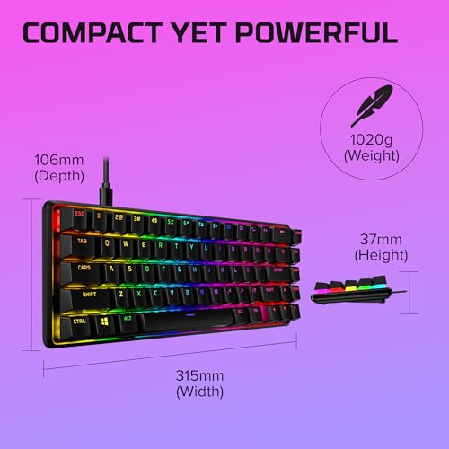 HyperX Alloy Origins 65 - Compact RGB Gaming Keyboard - Image 11