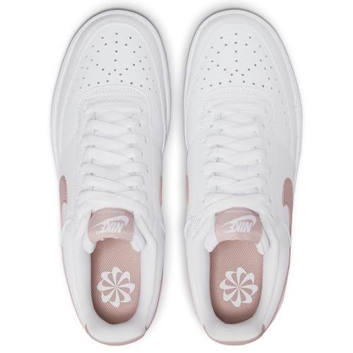 Nike Women's Court Vision Low Next Nature Shoes - White/Pink Oxford, Size 9.5 - Image 6