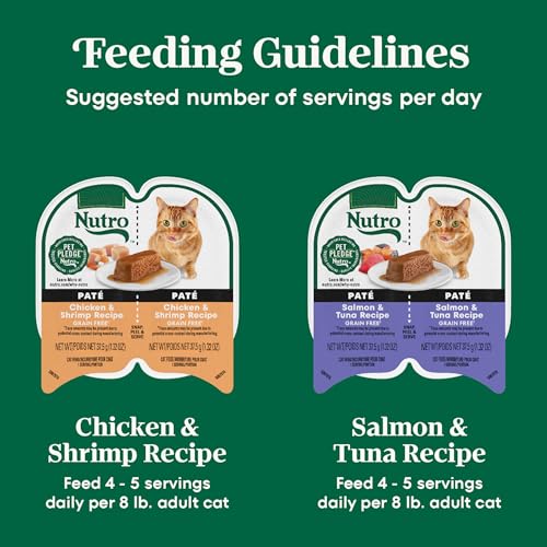 Nutro Wet Cat Food Paté Multipack: Salmon & Tuna; Chicken & Shrimp - Image 8