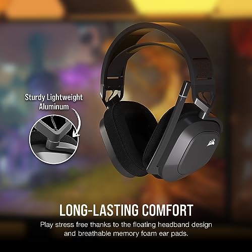 Corsair HS80 MAX Wireless Gaming Headset – Steel Gray - Image 4