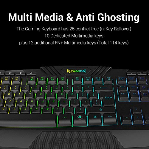Redragon S101 Gaming Keyboard & M601 Mouse Combo - Image 5