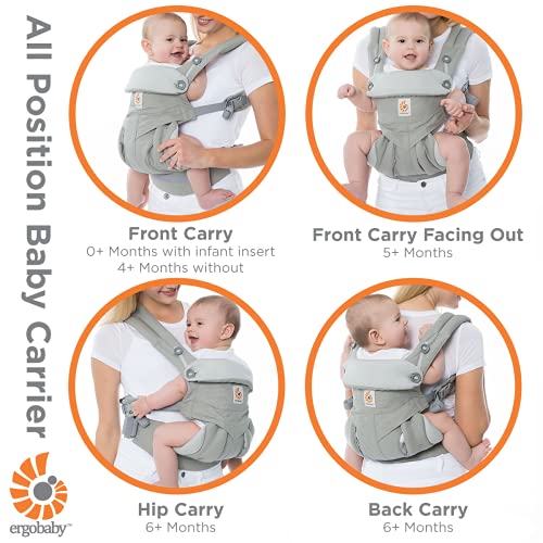 Ergobaby 360 All-Position Baby Carrier with Lumbar Support, Pure Black - Image 4
