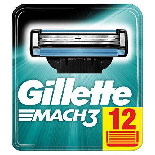 Gillette Mach3 Razor Blades for Men, 12-Pack