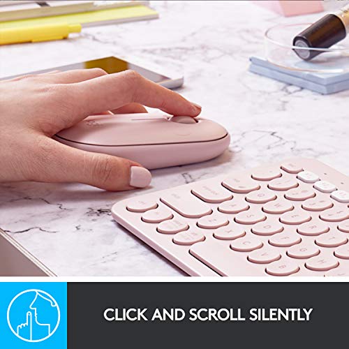 Logitech Pebble Wireless Mouse - Pink Rose - Image 4