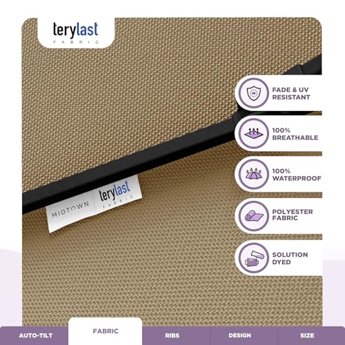 Midtown 10 Ft UV-Proof Patio Umbrella – Durable Aluminum Frame - Image 3