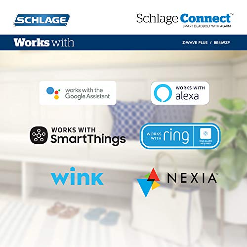 SCHLAGE Connect Smart Deadbolt with Alarm in Satin Nickel - Image 6