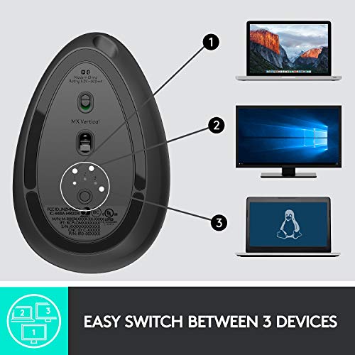 Logitech MX Vertical Wireless Mouse – Ergonomic & Muscle-Strain-Free Design - Image 8