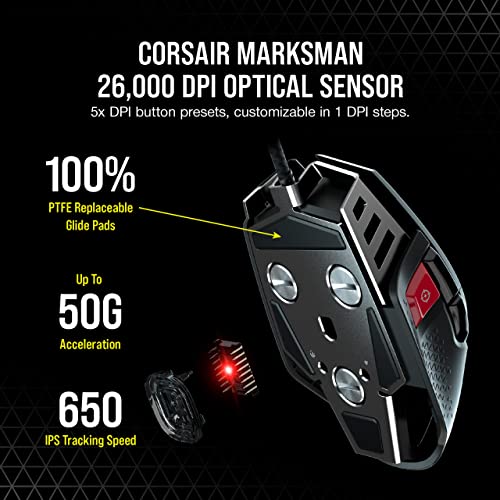 Corsair M65 RGB Ultra Tunable FPS Gaming Mouse - Black - Image 4