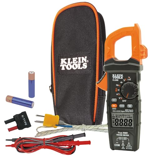 Klein Tools CL800 Digital Clamp Meter – Versatile and Durable Testing Tool