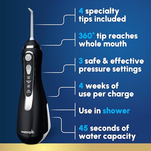 Waterpik Cordless Advanced 2.0 Water Flosser, Black - Image 2
