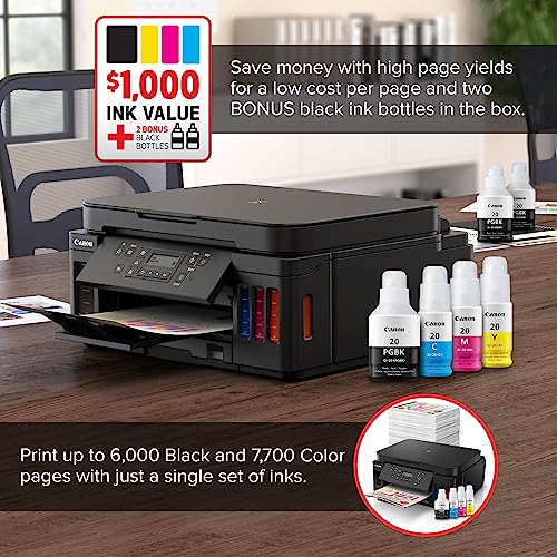 Canon PIXMA G6020: Wireless All-in-One Supertank Printer - Image 2