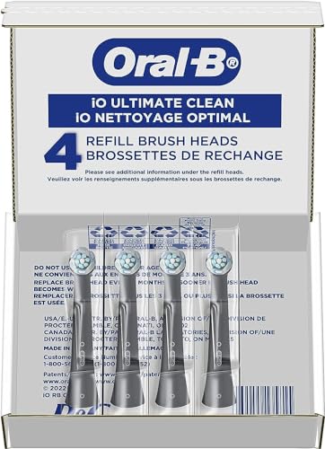Oral-B iO Ultimate Clean Replacement Brush Heads - 4 Pack, Black - Image 8