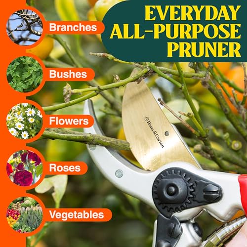 Haus & Garten ClassicPRO Titanium Bypass Pruning Shears 8.5" - Image 6