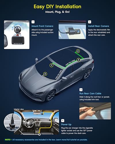 ROVE R2-4K Dual Dash Cam with STARVIS 2 Sensor & Free 128GB Card - Image 7