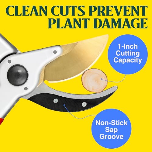 Haus & Garten ClassicPRO Titanium Bypass Pruning Shears 8.5" - Image 5