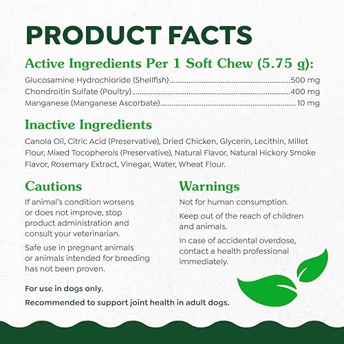 Greenies Hip & Joint Dog Supplements, Chicken Flavor - 80 Soft Chews - Image 5
