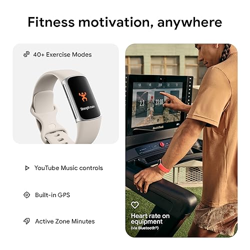 Fitbit Charge 6 Fitness Tracker with Google Apps and Premium Membership - Image 4