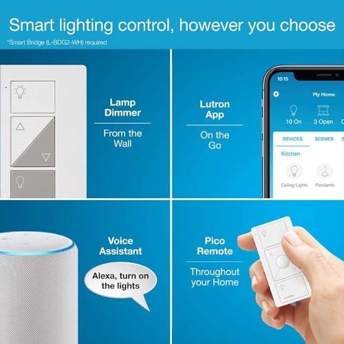 Lutron Caseta Smart Lamp Dimmer Switch for Floor and Table Lamps - Image 4