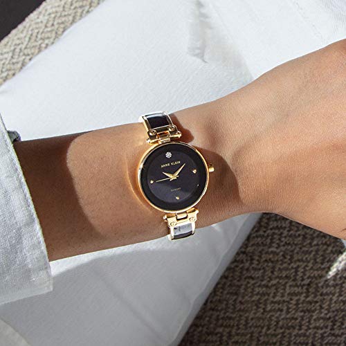 Anne Klein Diamond Bangle Watch - Elegant & Functional - Image 2