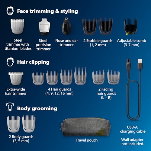 Philips Norelco Multigroom 5000 Series - 18-Piece Men's Grooming Kit - Image 2