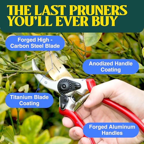 Haus & Garten ClassicPRO Titanium Bypass Pruning Shears 8.5" - Image 3