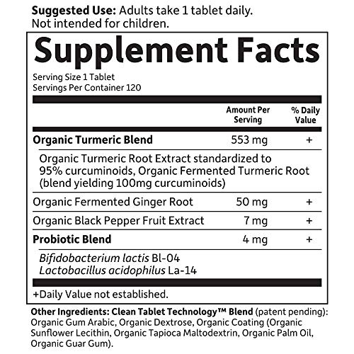 Garden of Life Extra Strength Turmeric - 120 Tablets - Image 7