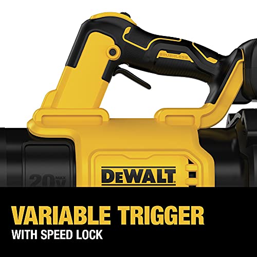 DEWALT 20V MAX* XR Leaf Blower, Cordless, Handheld, 125-MPH, 450-CFM - Image 6