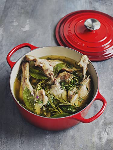 Le Creuset 7.25 qt. Cast Iron Dutch Oven - Cerise - Image 5