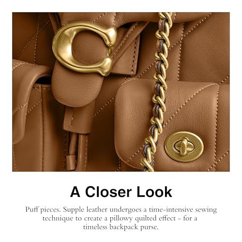 Coach Women's Tabby Backpack BAC, Honey Brown - Image 4