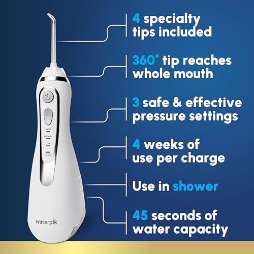 Waterpik Cordless Advanced 2.0 Water Flosser - White WP-580 - Image 2