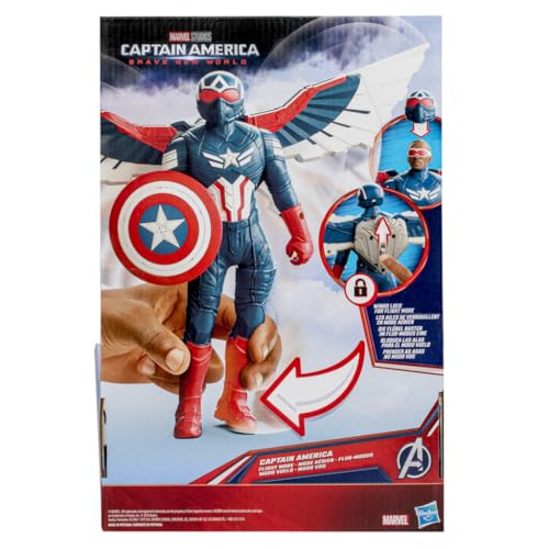 Marvel Avengers Captain America Flight Mode Action Figure - 9-Inch - Image 4