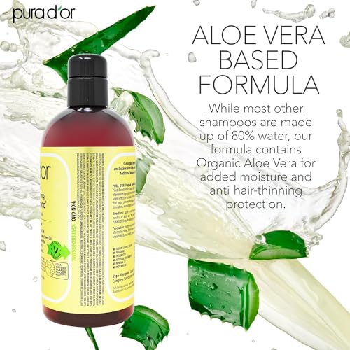 PURA D'OR Gold Label Anti-Thinning Biotin Shampoo - 16 Oz - Image 6