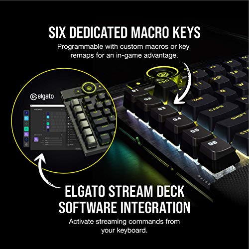Corsair K100 RGB Optical-Mechanical Wired Gaming Keyboard - Image 8