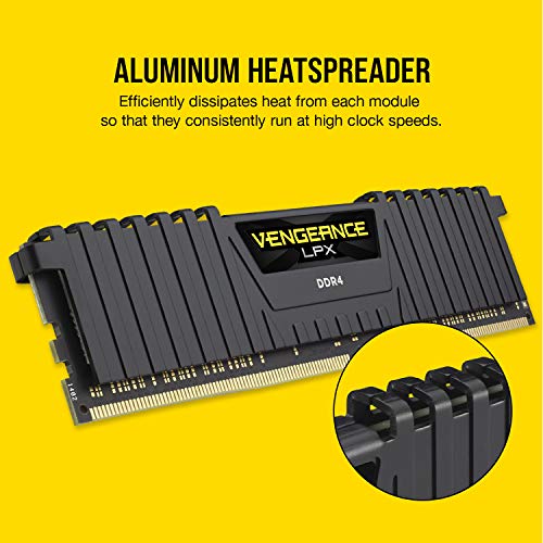 CORSAIR VENGEANCE LPX DDR4 RAM 32GB 3200MHz – Black - Image 4