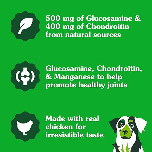 Greenies Hip & Joint Dog Supplements, Chicken Flavor - 80 Soft Chews - Image 4