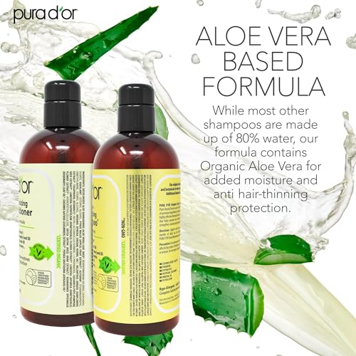 PURA D'OR Anti-Thinning Biotin Shampoo & Conditioner Set - Image 4