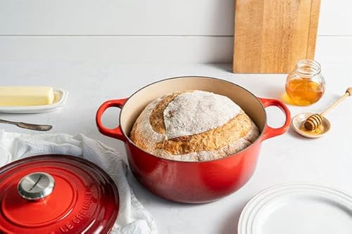 Le Creuset 7.25 qt. Cast Iron Dutch Oven - Cerise - Image 7