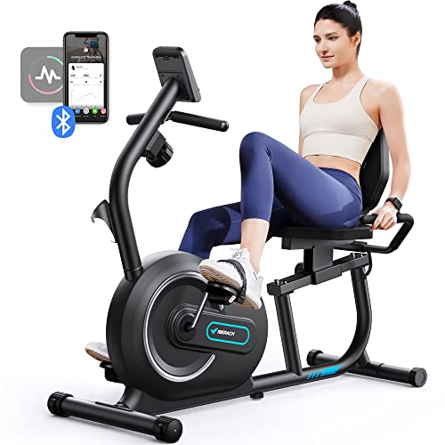 MERACH Recumbent Exercise Bike - Smart Connectivity & Comfortable Design
