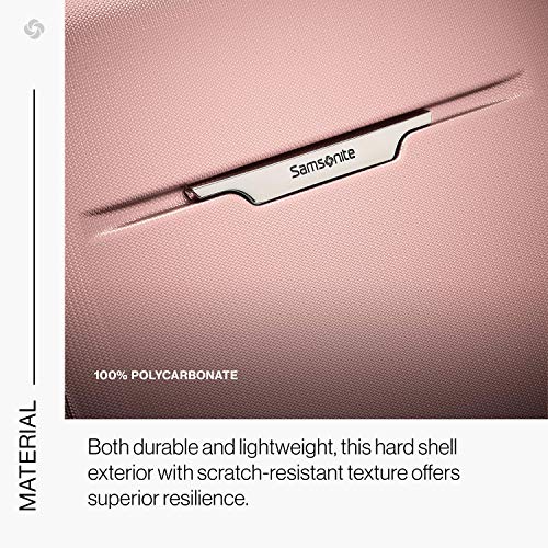 Samsonite Winfield 3 DLX 25-Inch Hardside Spinner Luggage in Rose - Image 7