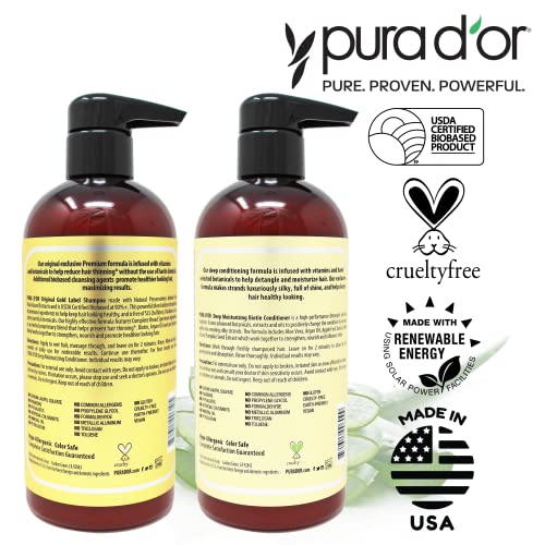PURA D'OR Anti-Thinning Biotin Shampoo & Conditioner Set - Image 7