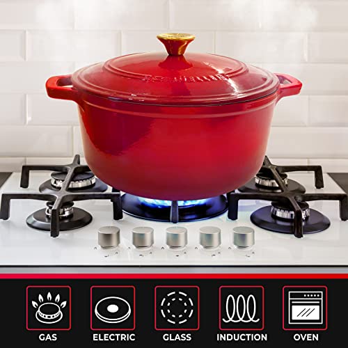 Mueller 6 Qt Enameled Cast Iron Dutch Oven - Image 5