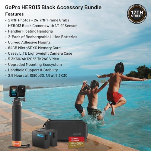 GoPro Hero13 Black 27MP Waterproof Action Camera - Complete Accessory Bundle - Image 3