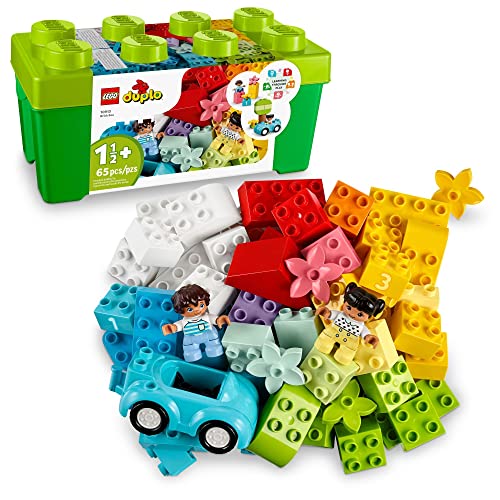 LEGO DUPLO Classic Brick Box Building Set with Storage & Toy Car