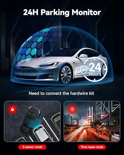 REDTIGER 4K Dual Dash Cam with GPS & Night Vision - Image 6