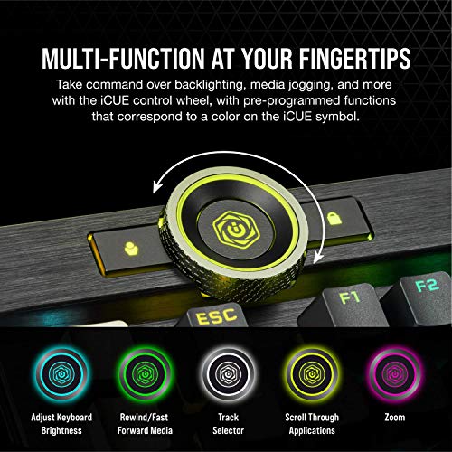 Corsair K100 RGB Optical-Mechanical Wired Gaming Keyboard - Image 4
