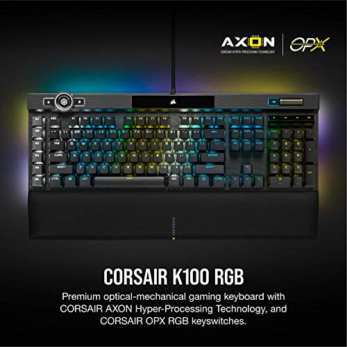 Corsair K100 RGB Optical-Mechanical Wired Gaming Keyboard - Image 2